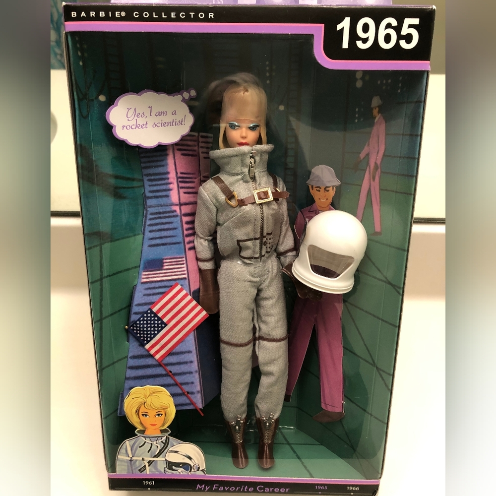 2009 BARBIE MY FAVORITE CAREER REPRODUCTION 1965 MISS ASTRONAUT R4474